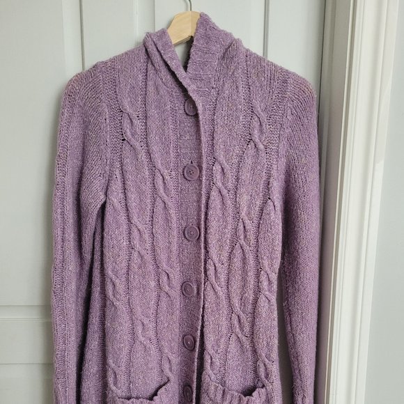LL Bean Button Up Long Cardigan - Picture 1 of 5